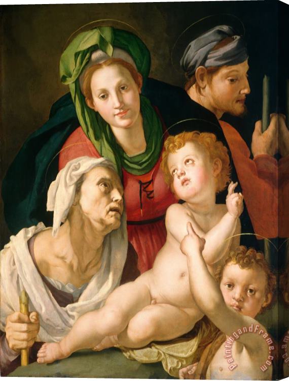 Agnolo Bronzino The Holy Family Stretched Canvas Painting / Canvas Art