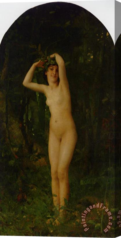 Aime Nicolas Morot Nude in Forest Stretched Canvas Painting / Canvas Art
