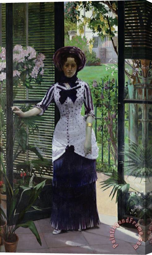 Albert Bartholome In the Greenhouse Stretched Canvas Print / Canvas Art