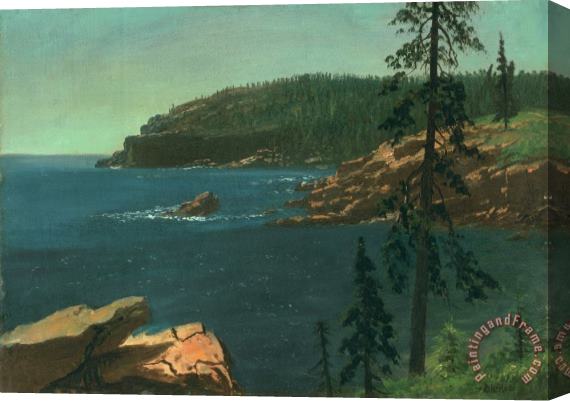 Albert Bierstadt California Coast Stretched Canvas Painting / Canvas Art