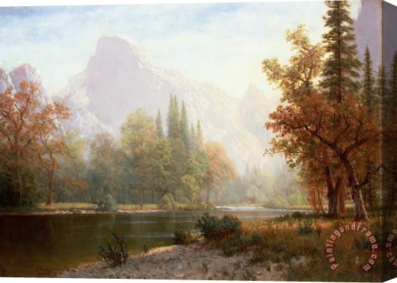 Albert Bierstadt Half Dome Yosemite Stretched Canvas Print / Canvas Art