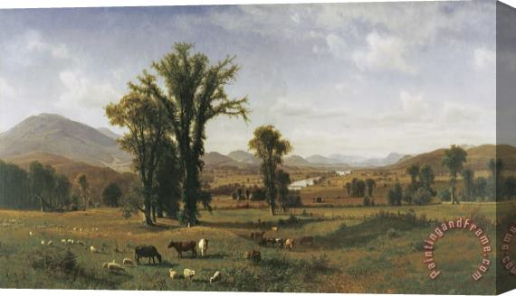 Albert Bierstadt Mt. Ascutney From Claremont, New Hampshire Stretched Canvas Painting / Canvas Art