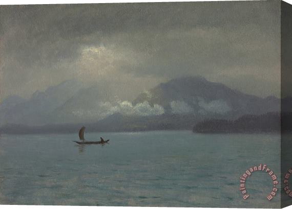 Albert Bierstadt Northwest Coast Stretched Canvas Print / Canvas Art