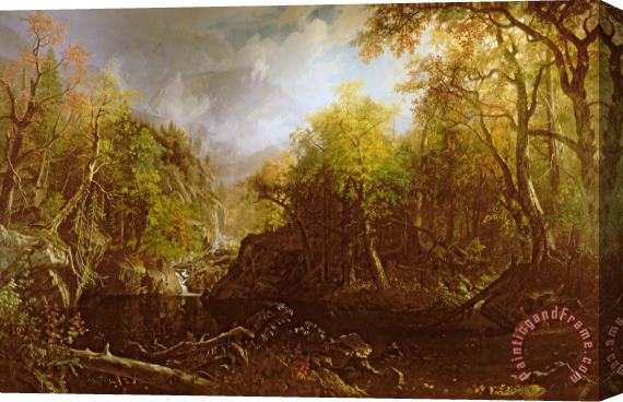 Albert Bierstadt The Emerald Pool Stretched Canvas Painting / Canvas Art