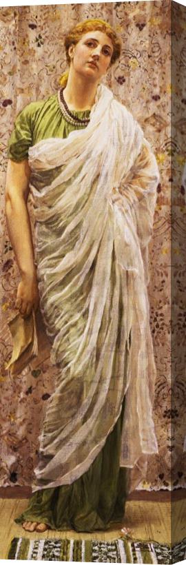 Albert Joseph Moore The End Of The Story Stretched Canvas Painting / Canvas Art