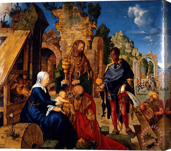 Albrecht Durer Adorazione Dei Magi Stretched Canvas Painting / Canvas Art