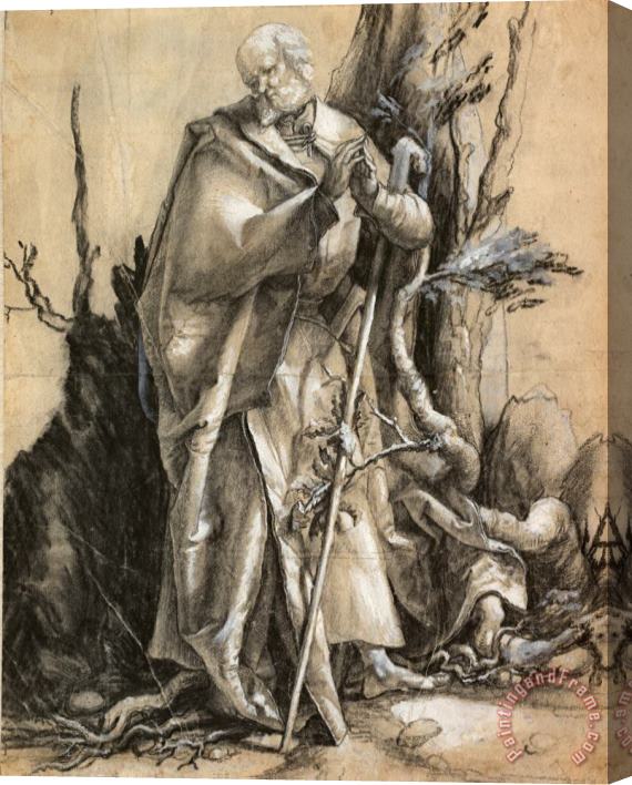 Albrecht Durer Bearded Saint in a Forest, C. 1516 Stretched Canvas Painting / Canvas Art