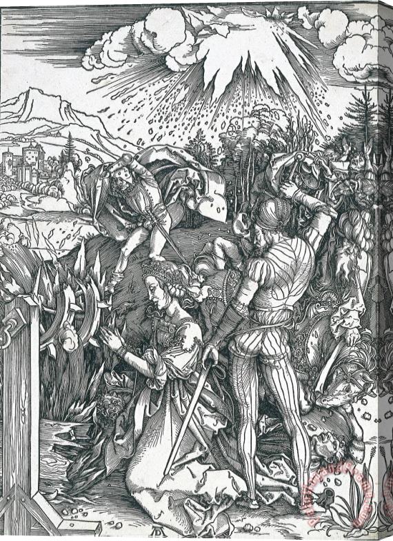 Albrecht Durer Martyrdom of Saint Catherine Stretched Canvas Print / Canvas Art