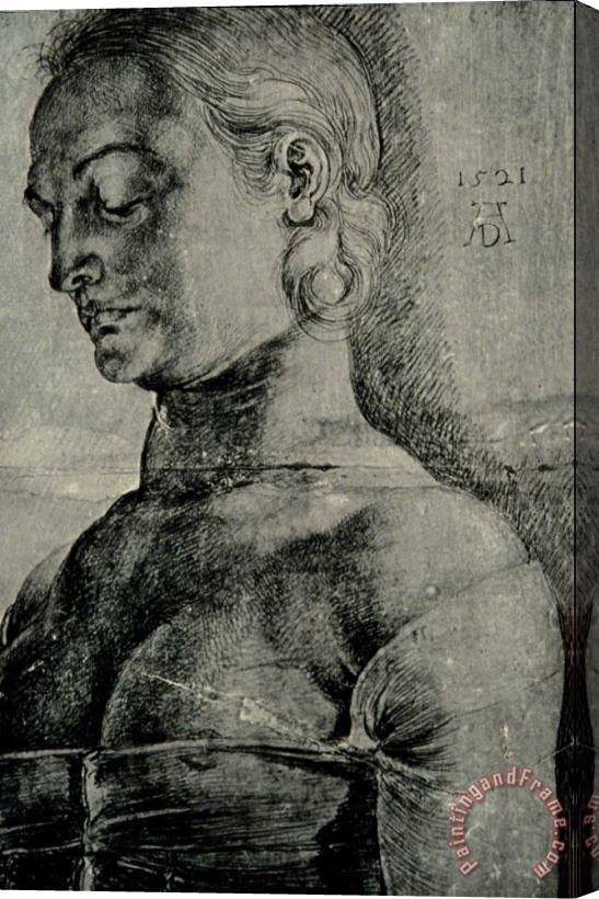 Albrecht Durer Saint Apollonia Drawing Stretched Canvas Print / Canvas Art