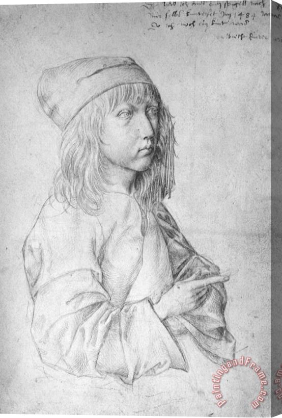 Albrecht Durer Self Portrait at 13 Stretched Canvas Print / Canvas Art