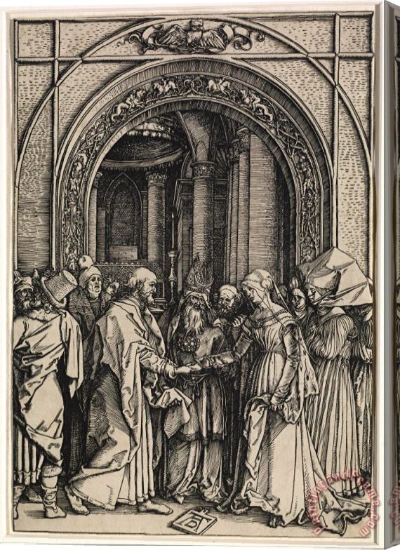 Albrecht Durer The Betrothal of The Virgin Stretched Canvas Print / Canvas Art