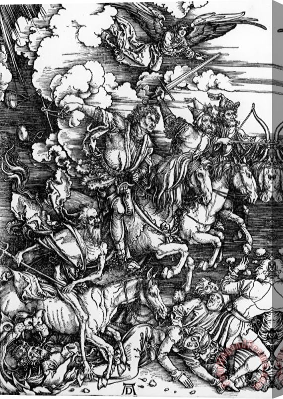 Albrecht Durer The Four Horsemen Of The Apocalypse Stretched Canvas Painting / Canvas Art