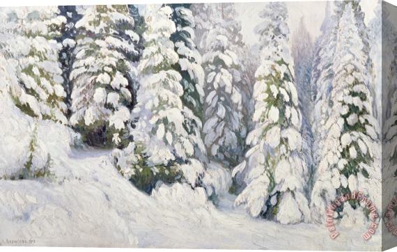 Aleksandr Alekseevich Borisov Winter Tale Stretched Canvas Print / Canvas Art