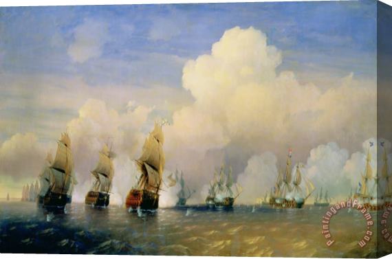 Aleksei Petrovich Bogolyubov The Russo Swedish Sea War near Kronstadt in 1790 Stretched Canvas Painting / Canvas Art