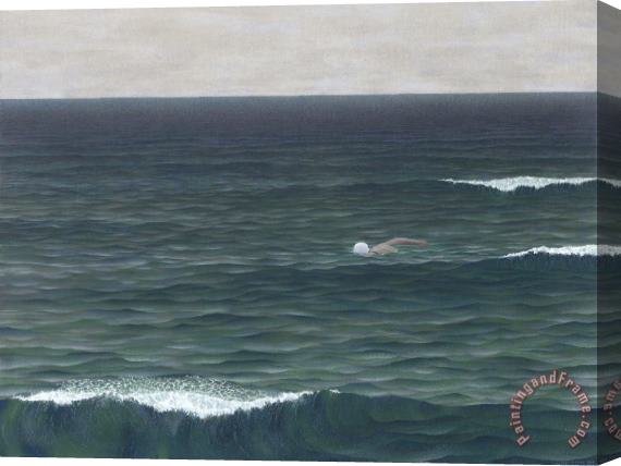Alex Colville Swimmer Stretched Canvas Print / Canvas Art