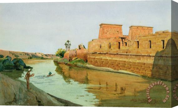Alexander West Philae on the Nile Stretched Canvas Painting / Canvas Art
