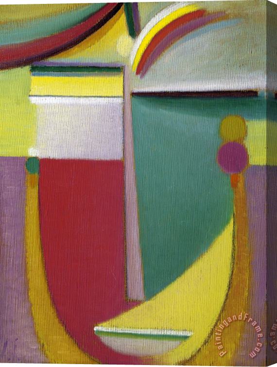 Alexei Jawlensky Abstract Head: Inner Vision Stretched Canvas Painting / Canvas Art