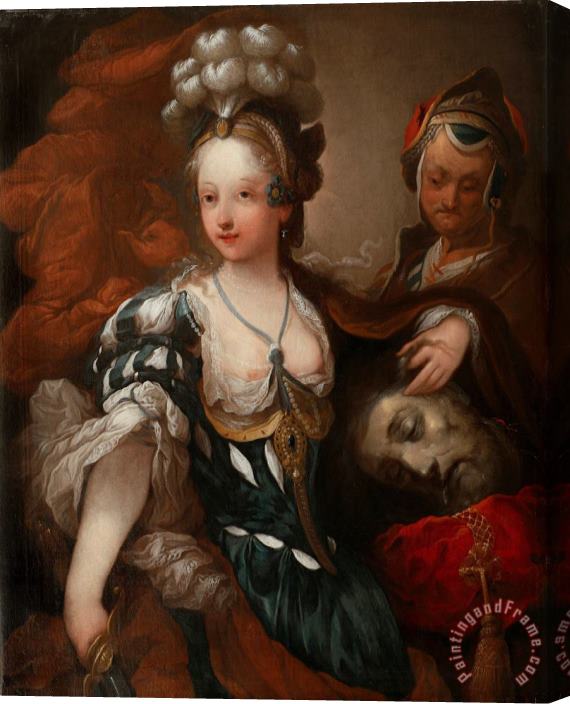 Alexis Grimou Judith with The Head of Holofernes Stretched Canvas Print / Canvas Art