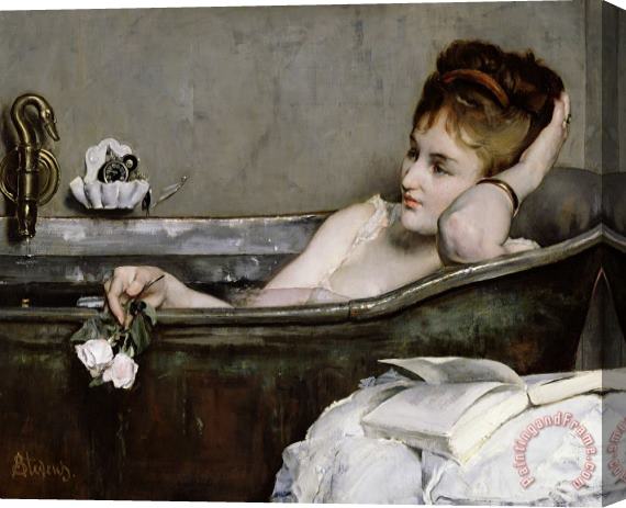 Alfred George Stevens The Bath Stretched Canvas Print / Canvas Art