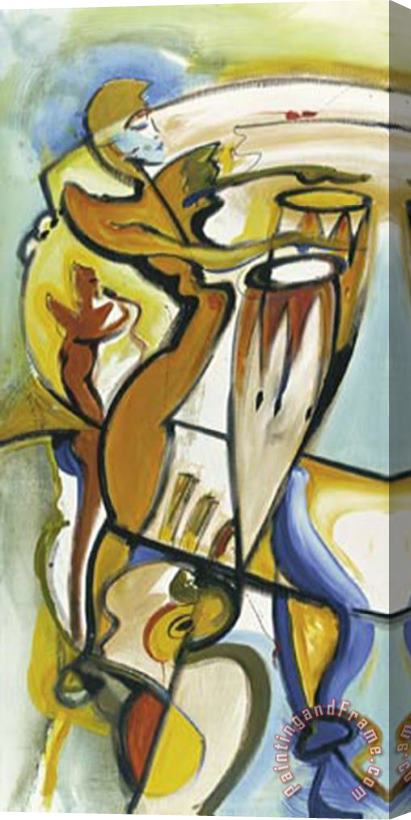 alfred gockel Bongo Rhythm Stretched Canvas Painting / Canvas Art