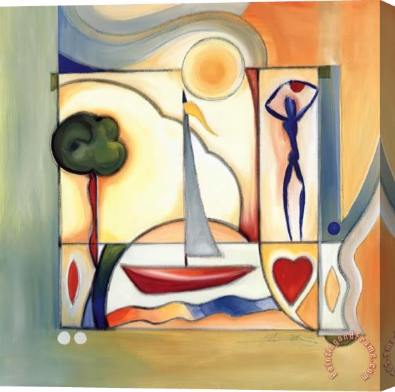 alfred gockel Fun in The Sun II Stretched Canvas Painting / Canvas Art