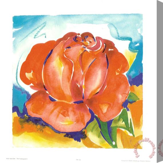 alfred gockel One Perfect Rose Stretched Canvas Painting / Canvas Art