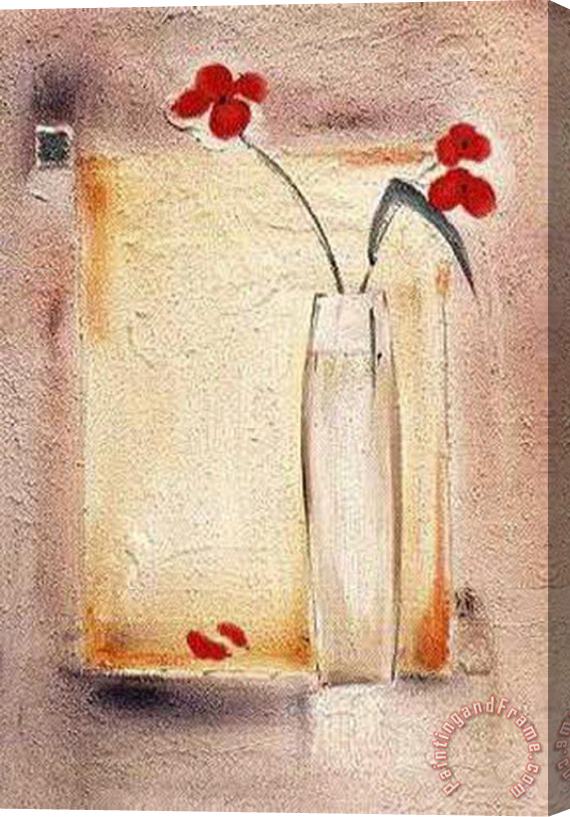 alfred gockel Red Petals I Stretched Canvas Painting / Canvas Art
