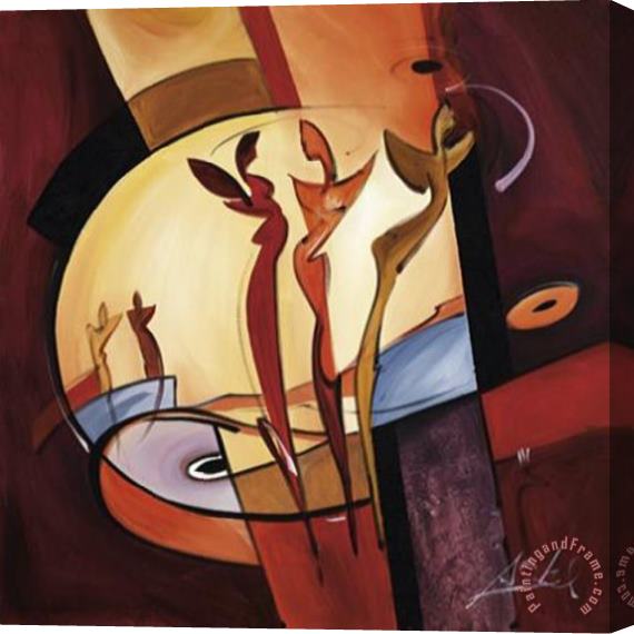 alfred gockel Spotlight Dancing Iv Stretched Canvas Painting / Canvas Art