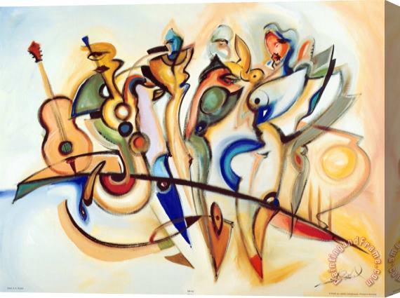 alfred gockel Take Five Stretched Canvas Painting / Canvas Art