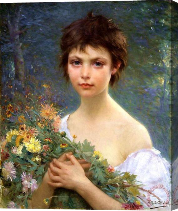 Alfred Guillou Morning Bouquet Stretched Canvas Painting / Canvas Art