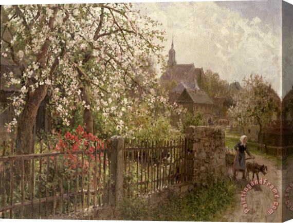 Alfred Muhlig Apple Blossom Stretched Canvas Print / Canvas Art