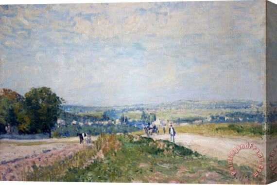 Alfred Sisley El Camino De Montbuisson a Louveciennes Stretched Canvas Print / Canvas Art