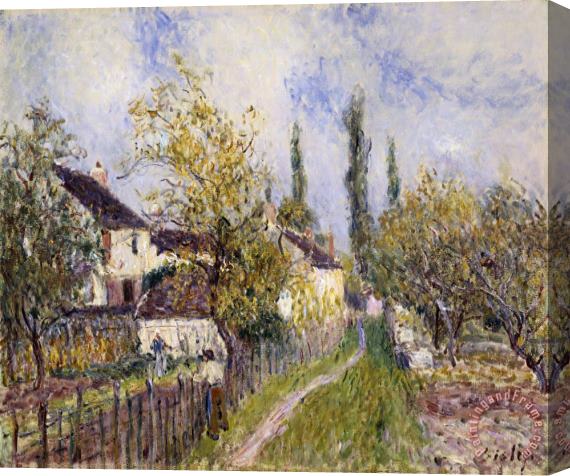 Alfred Sisley Painting of The French Countryside Stretched Canvas Print / Canvas Art