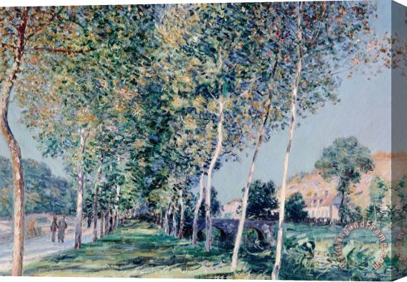 Alfred Sisley Road To Louveciennes Stretched Canvas Painting / Canvas Art
