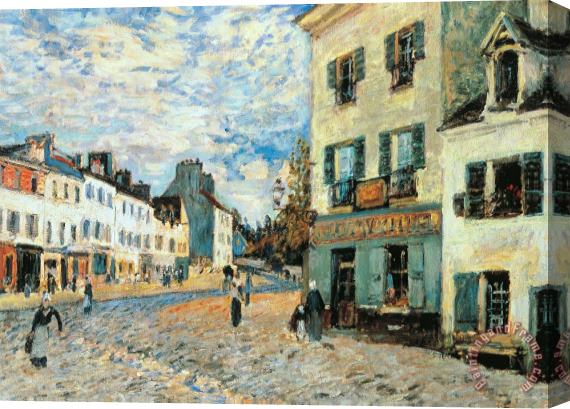 Alfred Sisley Road To Marly Stretched Canvas Print / Canvas Art