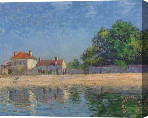 Alfred Sisley The Banks of the Loing Stretched Canvas Print / Canvas Art