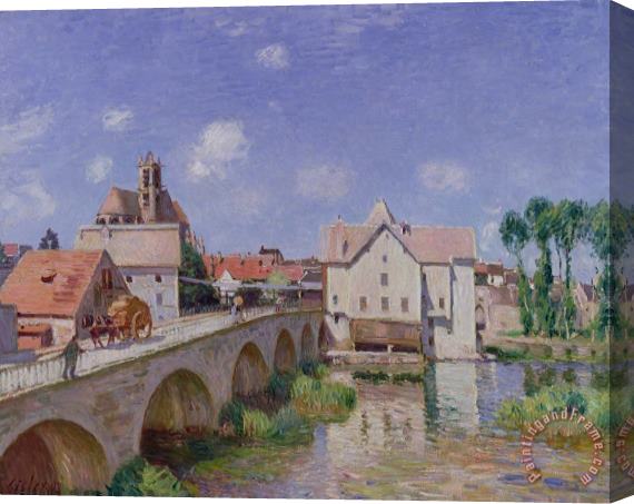 Alfred Sisley The Bridge at Moret Stretched Canvas Print / Canvas Art