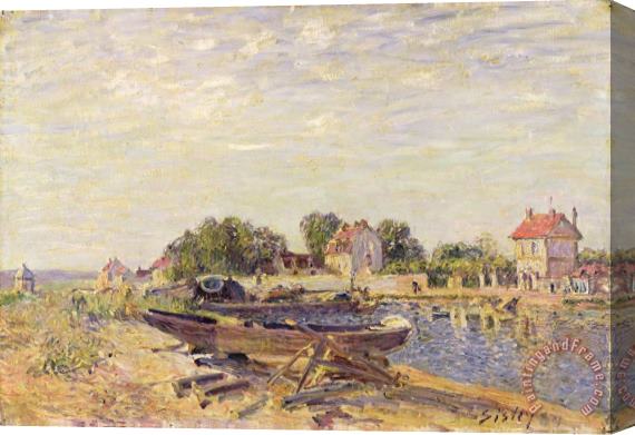 Alfred Sisley The Loing at Saint Mammes 1885 Stretched Canvas Print / Canvas Art