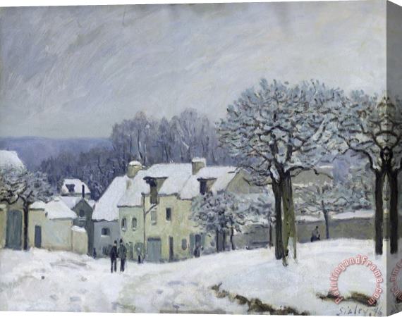 Alfred Sisley The Place du Chenil at Marly le Roi Stretched Canvas Print / Canvas Art