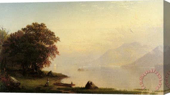 Alfred Thompson Bricher View Near Kingston New York Stretched Canvas Painting / Canvas Art