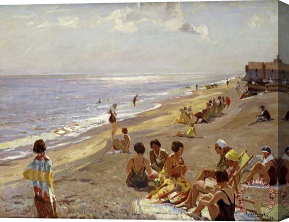 Algernon Talmage Silver Morning, Aldeburgh Stretched Canvas Painting / Canvas Art
