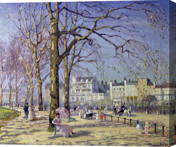 Alice Taite Fanner Spring in Hyde Park Stretched Canvas Print / Canvas Art