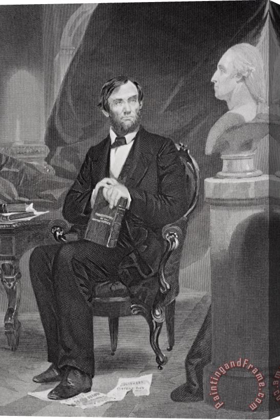 Alonzo Chappel Portrait Of Abraham Lincoln Stretched Canvas Painting / Canvas Art