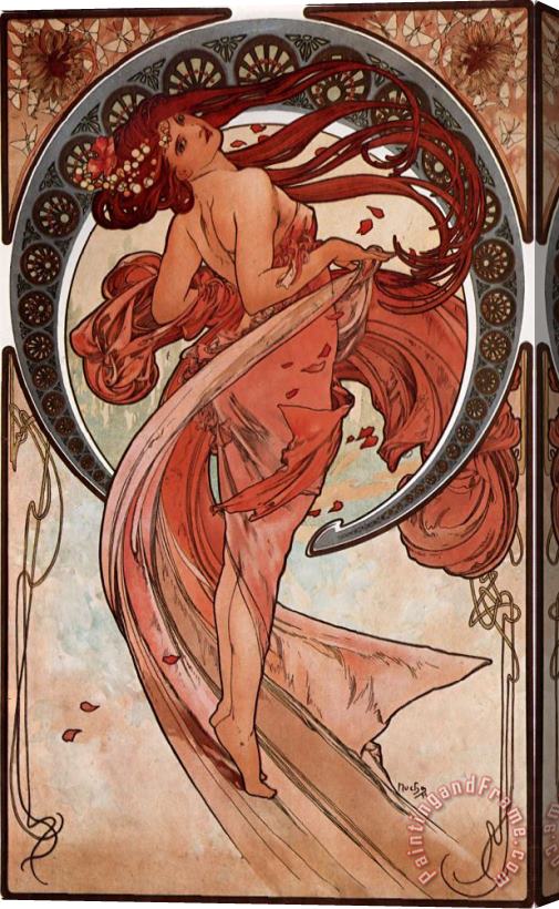 Alphonse Maria Mucha Dance Stretched Canvas Painting / Canvas Art
