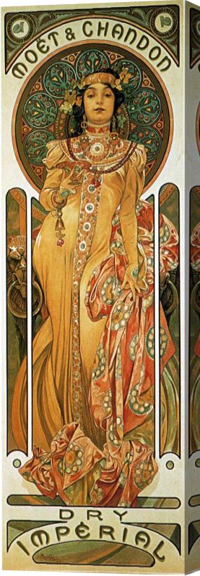 Alphonse Marie Mucha Chandon Cremant Imperial 1899 Stretched Canvas Painting / Canvas Art