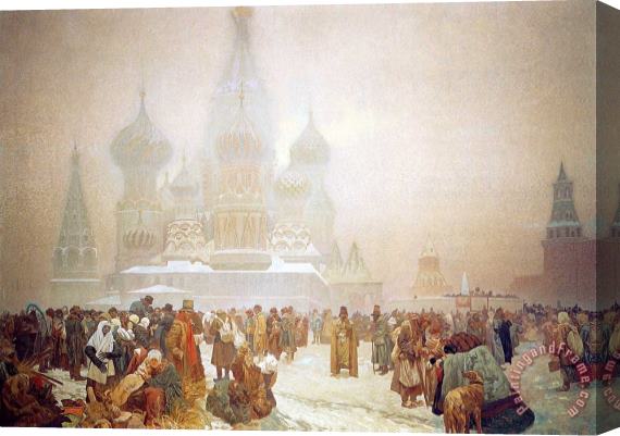 Alphonse Marie Mucha The Abolition of Serfdom in Russia 1914 Stretched Canvas Print / Canvas Art