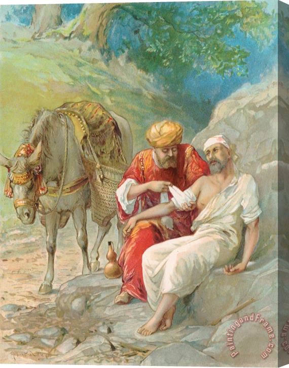 Ambrose Dudley The Good Samaritan Stretched Canvas Painting / Canvas Art