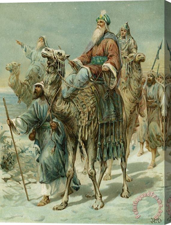 Ambrose Dudley The Wise Men Seeking Jesus Stretched Canvas Print / Canvas Art