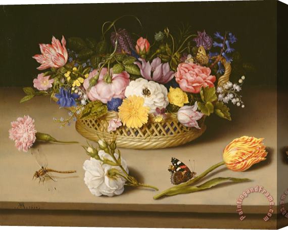 Ambrosius Bosschaert the Elder Flower Still Life Stretched Canvas Print / Canvas Art
