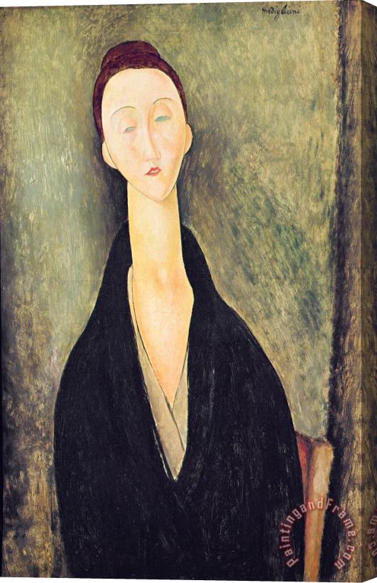 Amedeo Modigliani Madame Hanka Zborowska Stretched Canvas Painting / Canvas Art